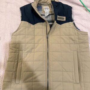 Cinch Navy and Tan Quilted Vest